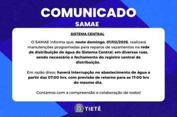 Comunicado Samae