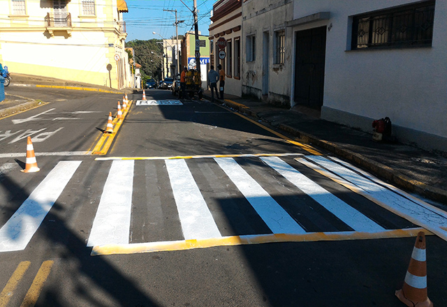 Secretaria de Trânsito segue com pinturas de sinalização