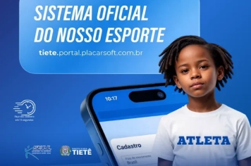 Novo sistema facilita inscrições e atividades esportivas em Tietê