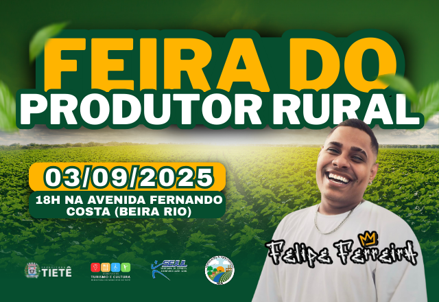 Felipe Ferreira na Feira do Produtor em 03/09