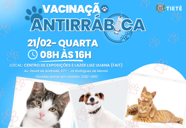 VACINAÇÃO ANTIRRÁBICA- 21/02