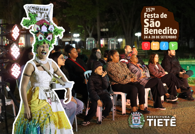 A Prefeitura de Tietê, por meio da Secretaria de Turismo e Cultura, abriu oficialmente, na noite de quarta-feira 25 de setembro, a programação da 157ª Festa de São Benedito com a realização da Semana