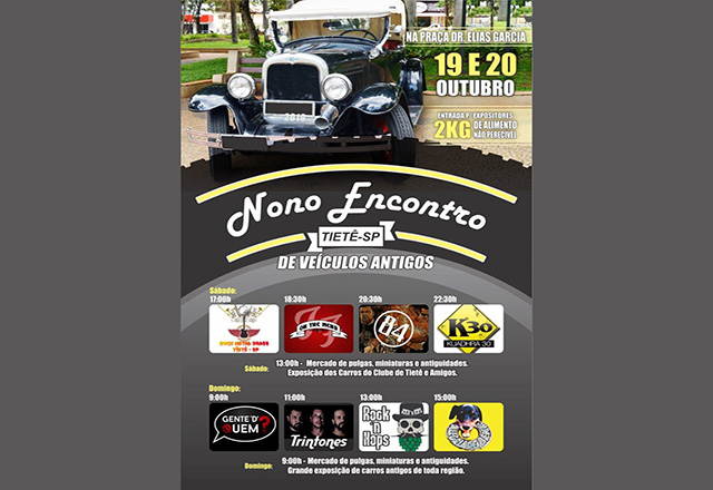 9° Encontro de Carros Antigos Acontece neste Final de Semana