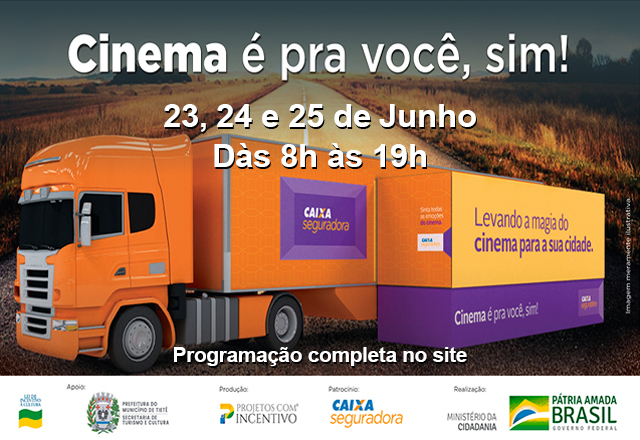 Tietê recebe projeto “Cinema é pra você, Sim” da Caixa