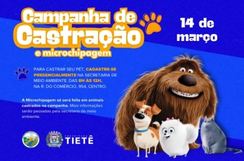 CAMPANHA DE CASTRAÇÃO E MICROCHIPAGEM