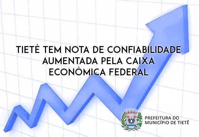 Tietê tem nota de confiabilidade aumentada pela Caixa Econômica Federal