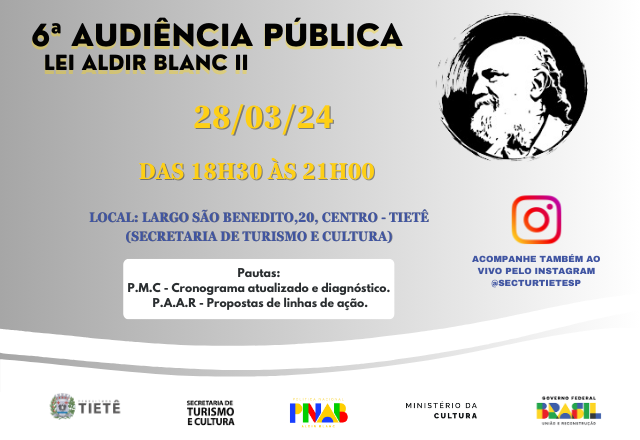 6ª AUDIÊNCIA PÚBLICA - LEI ALDIR BLANC ||