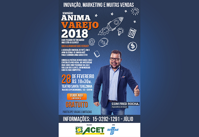 ACET e Sebrae de Tietê promovem Anima Varejo