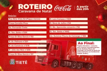 Caravana de Natal Coca Cola em Tietê