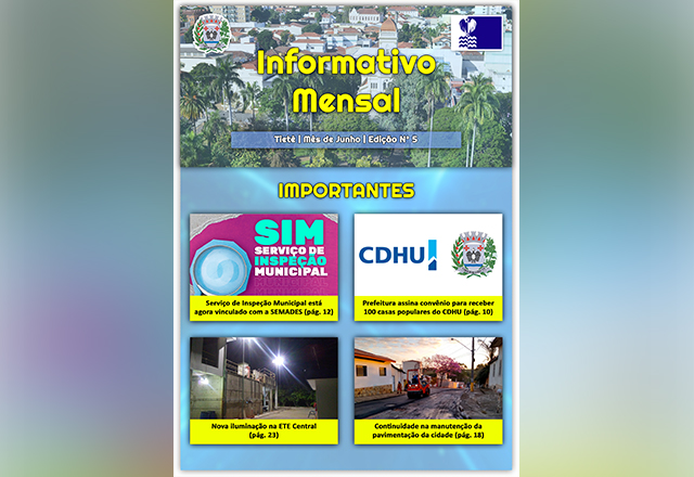 O Informativo Mensal de notícias referente ao mês de Junho já está disponível para consulta.