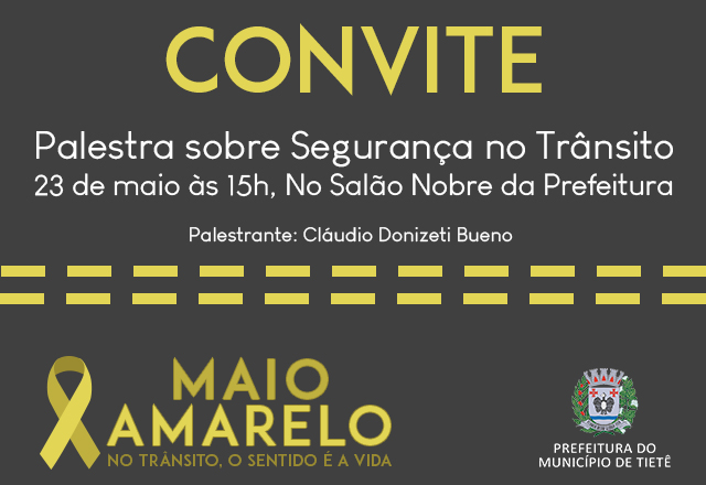 Prefeitura realiza palestra sobre Segurança no Trânsito