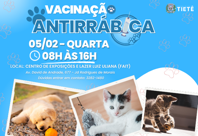 VACINAÇÃO ANTIRRÁBICA - 05/02