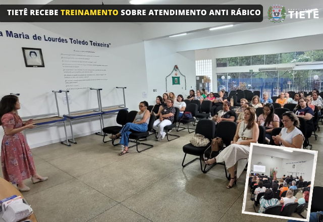 TIETÊ RECEBE TREINAMENTO PARA ATENDIMENTO ANTI RÁBICO