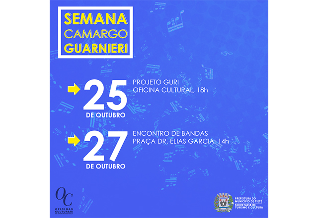 Semana Camargo Guarnieri tem programação divulgada
