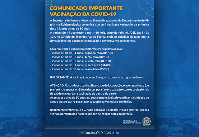 Vacinação contra a Covid-19