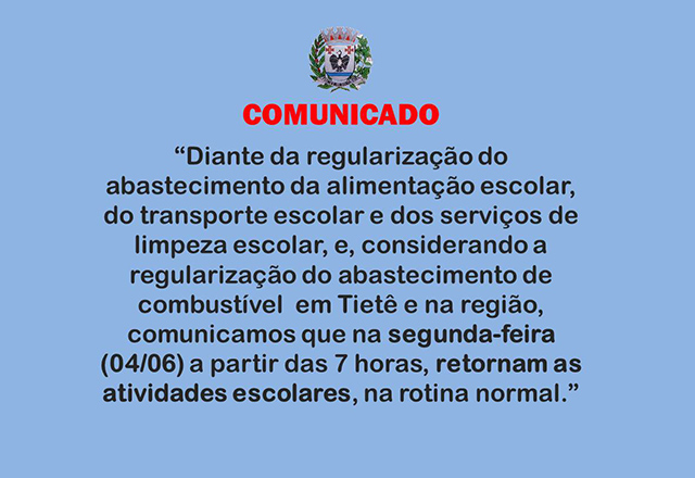 Comunicado Educação