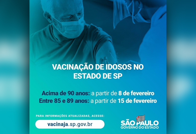 Público indicado pelo Plano Estadual de Imunização para vacinação contra COVID-19 não pode ser desrespeitado
