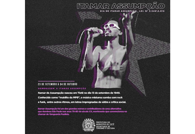 Tietê realiza exposição em homenagem a Itamar Assumpção