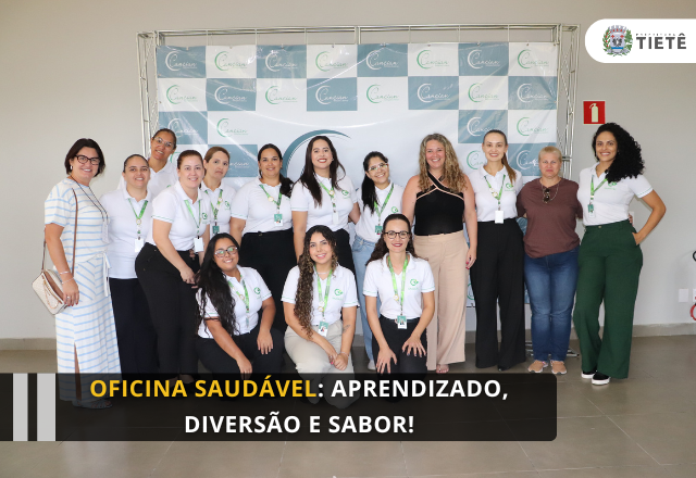 Oficina Saudável: Aprendizado, Diversão e Sabor!