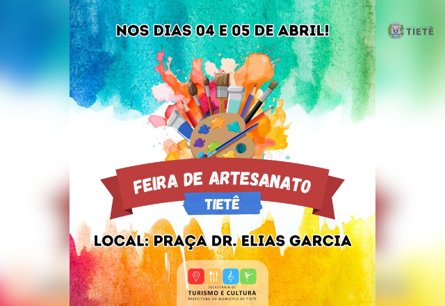 Feira de Artesanato na Praça Dr. Elias Garcia