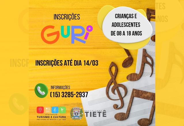 Projeto Guri Polo Tietê abre inscrições