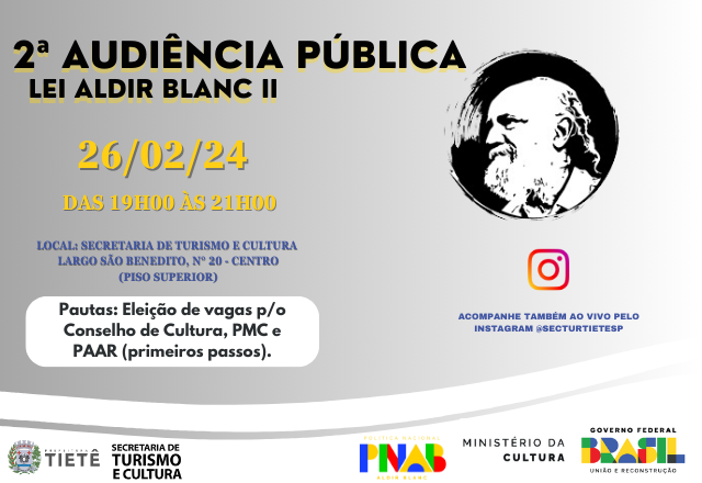 2ª AUDIÊNCIA PÚBLICA - LEI ALDIR BLANC ||