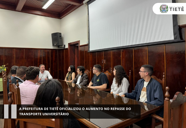 A Prefeitura de Tietê oficializou o aumento no repasse do transporte universitário