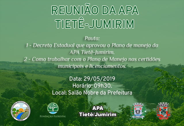 Conselho Gestor da APA Tietê/Jumirim realiza reunião