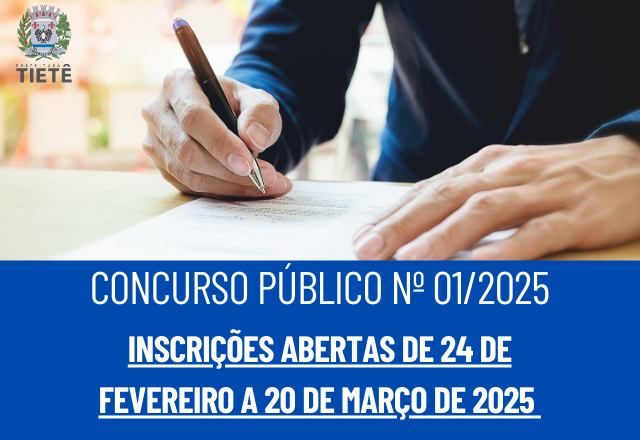 CONCURSO PÚBLICO Nº 01/2025