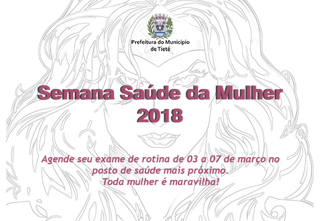 Saúde promove semana da mulher