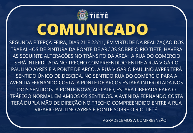 COMUNICADO