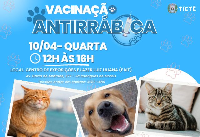 VACINAÇÃO ANTIRRÁBICA- 10/04