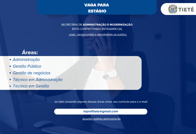 Oportunidade de Estágio