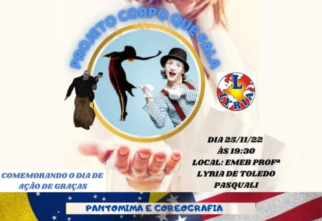 PROJETO CORPO QUE FALA - 25/11 EMEB LYRIA DE TOLEDO