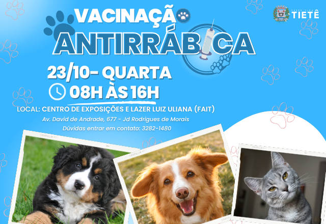 VACINAÇÃO ANTIRRÁBICA- 23/10