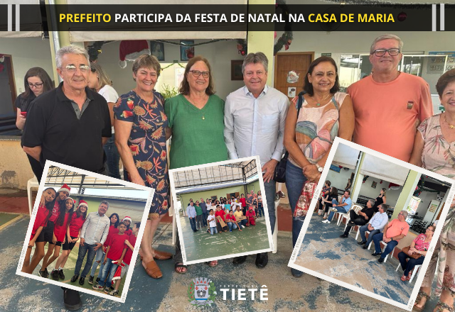 PREFEITO PARTICIPA DA FESTA DE NATAL NA CASA DE MARIA