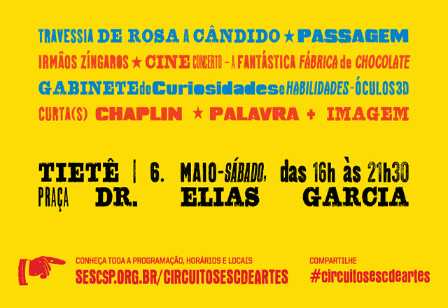 Tietê recebe Circuito Sesc de Artes em 6 de maio