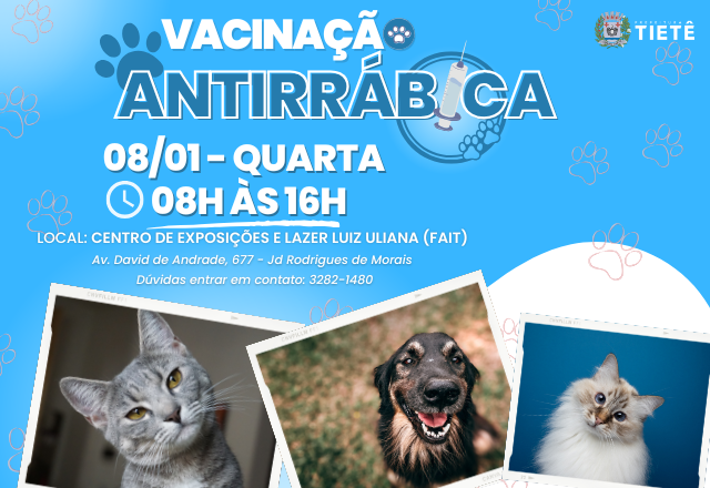 VACINAÇÃO ANTIRRÁBICA - 08/01