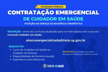 Contratação Emergencial de Cuidados em Saúde