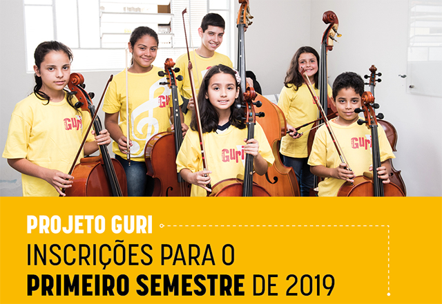 Projeto Guri abre vagas para 2019