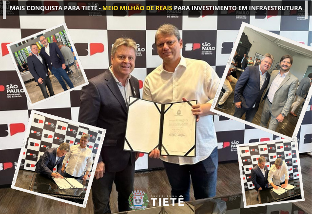 MEIO MILHÃO DE REAIS PARA INVESTIMENTO EM INFRAESTRUTURA