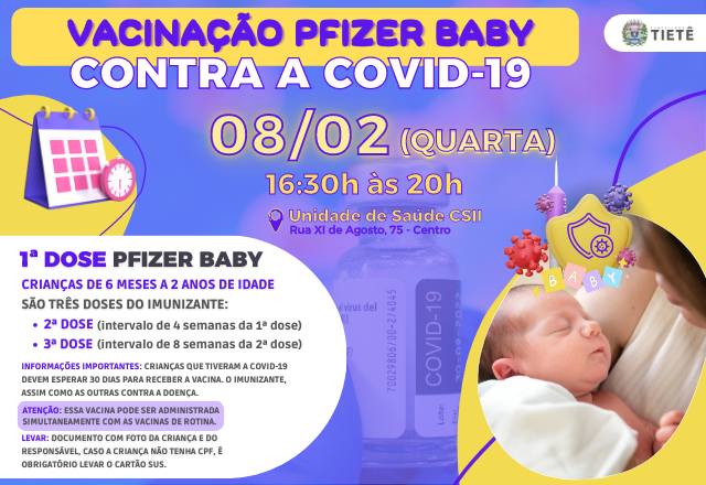 VACINAÇÃO PFIZER BABY