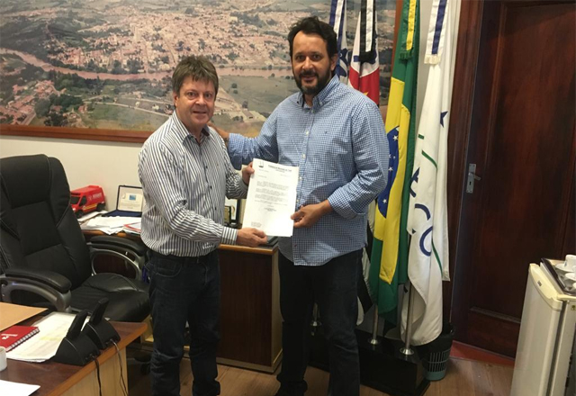 Vlamir Sandei recebe assessor do Deputado Fernando Cury