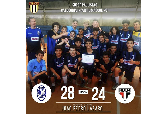 Equipes de Handebol Tietê / Biatex tiveram ótimos resultados neste final de semana