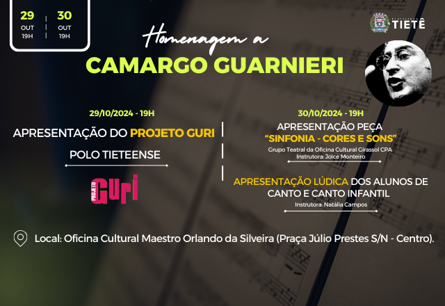 HOMENAGEM A CAMARGO GUARNIERI