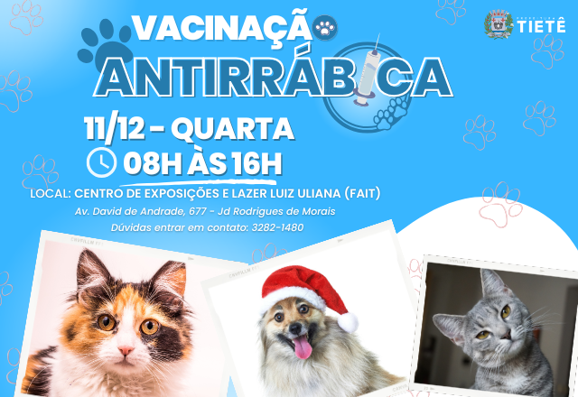 VACINAÇÃO ANTIRRÁBICA - 11/12