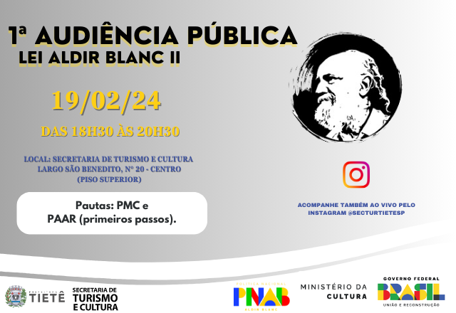 1ª AUDIÊNCIA PÚBLICA - LEI ALDIR BLANC ||