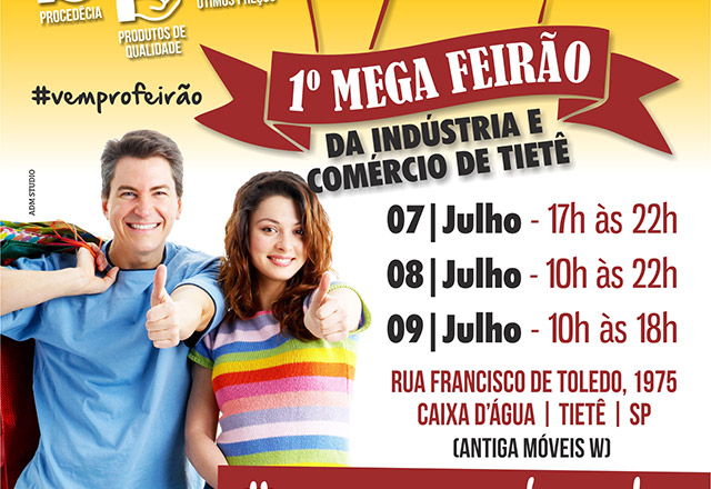 1º Mega Feirão da Indústria e do Comércio de Tietê