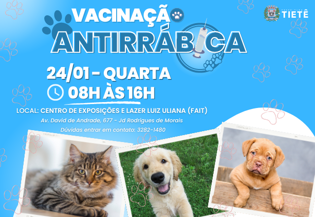 VACINAÇÃO ANTIRRÁBICA - 24/01