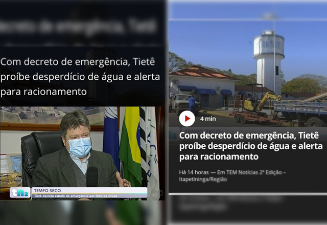 SAMAE ANUNCIA RACIONAMENTO NO ABASTECIMENTO DE ÁGUA PARA A REGIÃO CENTRAL E REGIÃO DO BAIRRO SÃO PEDRO